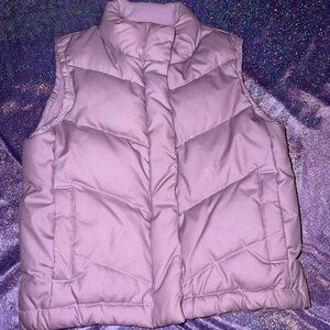 GAP Purple Glitter Puffer Vest
